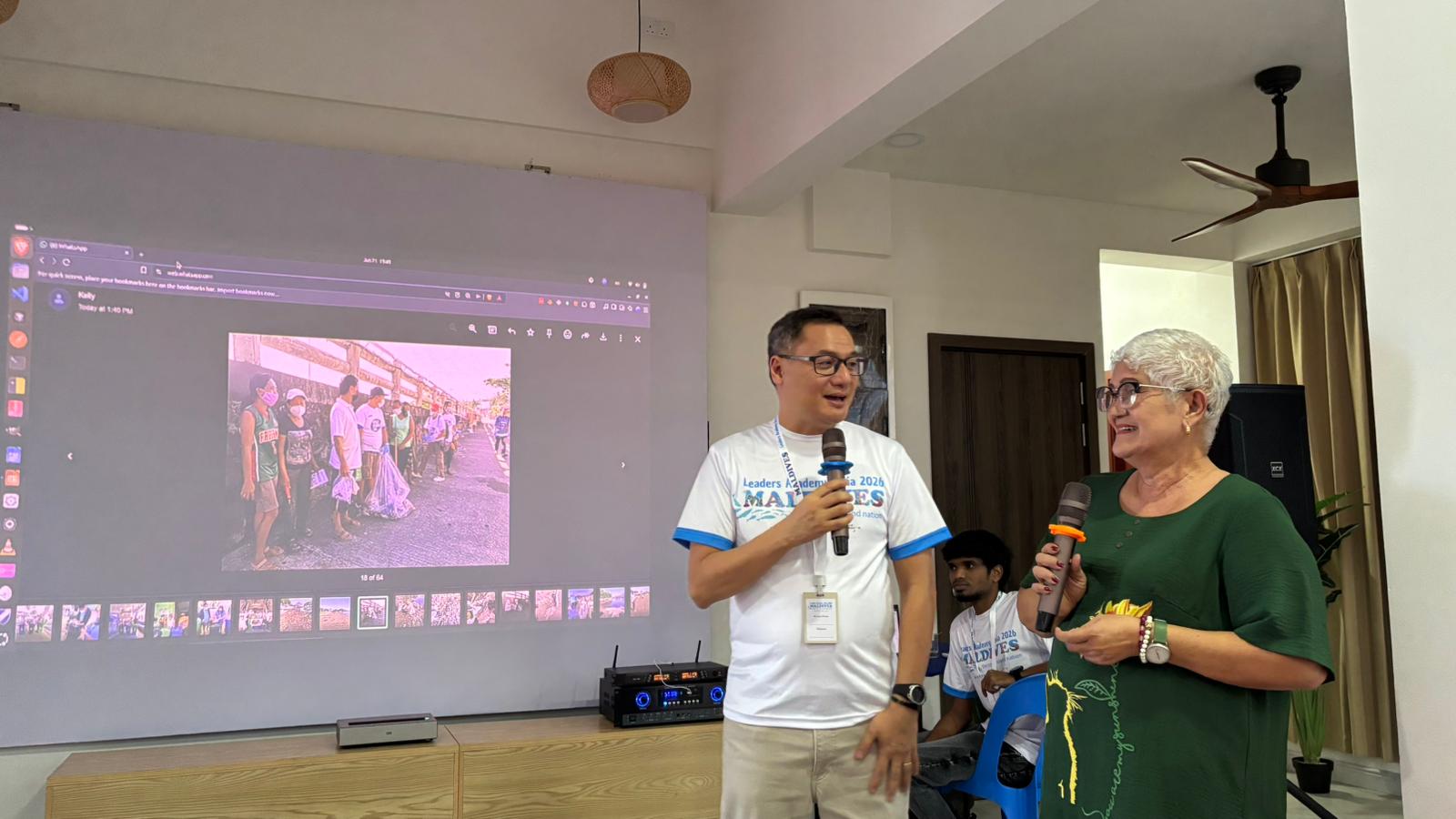 John B. Echauz and Sonia Lariosa, Country Leaders for World Cleanup Day Philippines